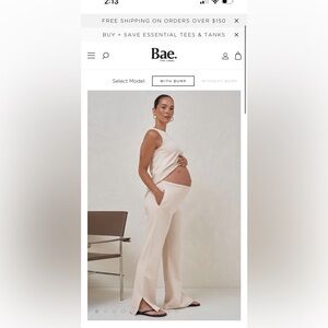 Bae the Label - knit maternity pants